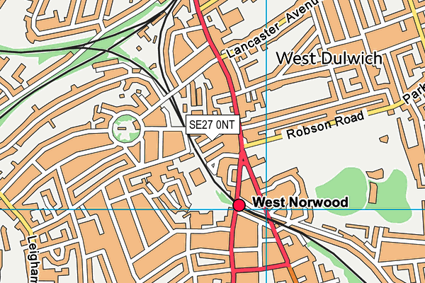 SE27 0NT map - OS VectorMap District (Ordnance Survey) SE27 0NT map - OS VectorMap District (Ordnance Survey)