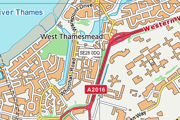 SE28 0DQ map - OS VectorMap District (Ordnance Survey) SE28 0DQ map - OS VectorMap District (Ordnance Survey)