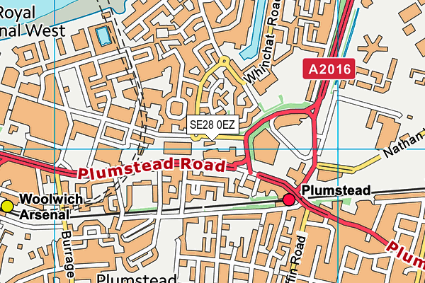 SE28 0EZ map - OS VectorMap District (Ordnance Survey) SE28 0EZ map - OS VectorMap District (Ordnance Survey)