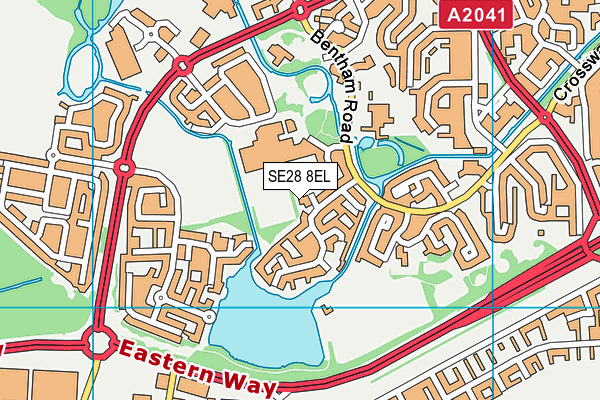 SE28 8EL map - OS VectorMap District (Ordnance Survey) SE28 8EL map - OS VectorMap District (Ordnance Survey)