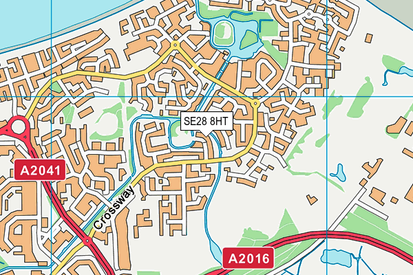SE28 8HT map - OS VectorMap District (Ordnance Survey) SE28 8HT map - OS VectorMap District (Ordnance Survey)
