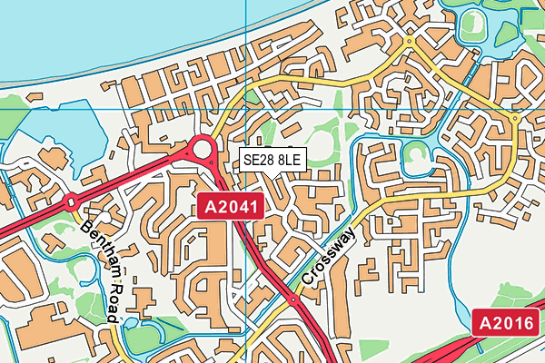 SE28 8LE map - OS VectorMap District (Ordnance Survey) SE28 8LE map - OS VectorMap District (Ordnance Survey)