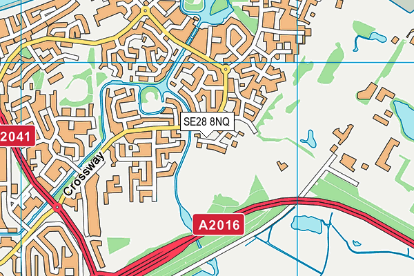SE28 8NQ map - OS VectorMap District (Ordnance Survey) SE28 8NQ map - OS VectorMap District (Ordnance Survey)