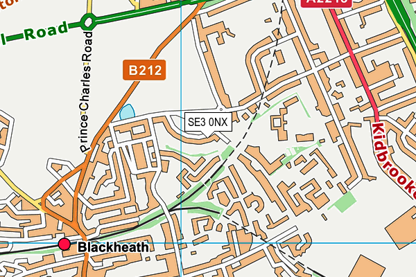 SE3 0NX map - OS VectorMap District (Ordnance Survey) SE3 0NX map - OS VectorMap District (Ordnance Survey)