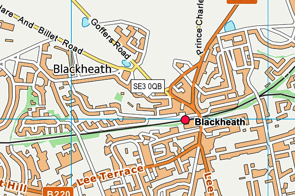 SE3 0QB map - OS VectorMap District (Ordnance Survey) SE3 0QB map - OS VectorMap District (Ordnance Survey)