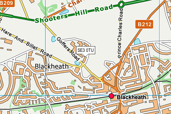 SE3 0TU map - OS VectorMap District (Ordnance Survey) SE3 0TU map - OS VectorMap District (Ordnance Survey)
