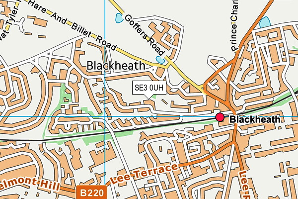 SE3 0UH map - OS VectorMap District (Ordnance Survey) SE3 0UH map - OS VectorMap District (Ordnance Survey)
