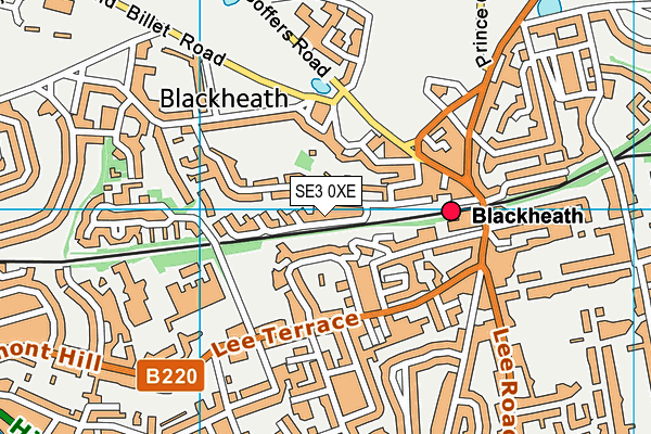 SE3 0XE map - OS VectorMap District (Ordnance Survey) SE3 0XE map - OS VectorMap District (Ordnance Survey)