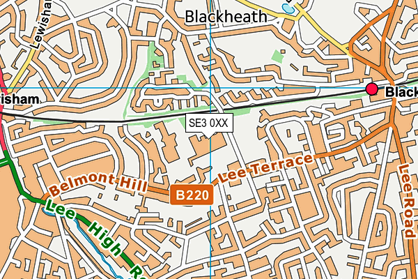 SE3 0XX map - OS VectorMap District (Ordnance Survey) SE3 0XX map - OS VectorMap District (Ordnance Survey)
