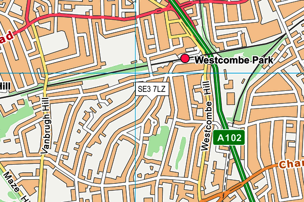 SE3 7LZ map - OS VectorMap District (Ordnance Survey) SE3 7LZ map - OS VectorMap District (Ordnance Survey)