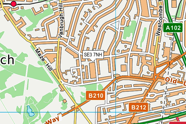 SE3 7NH map - OS VectorMap District (Ordnance Survey) SE3 7NH map - OS VectorMap District (Ordnance Survey)