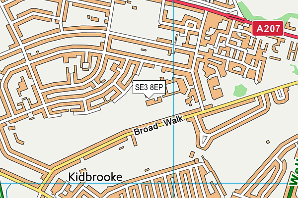 SE3 8EP map - OS VectorMap District (Ordnance Survey) SE3 8EP map - OS VectorMap District (Ordnance Survey)