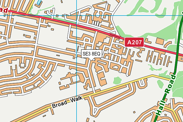 SE3 8EQ map - OS VectorMap District (Ordnance Survey) SE3 8EQ map - OS VectorMap District (Ordnance Survey)