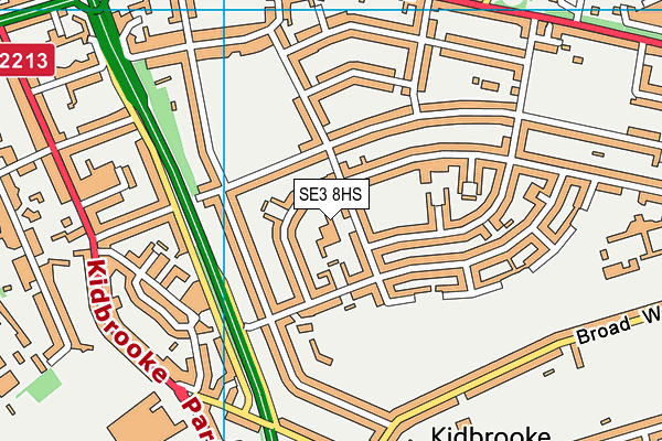 SE3 8HS map - OS VectorMap District (Ordnance Survey) SE3 8HS map - OS VectorMap District (Ordnance Survey)