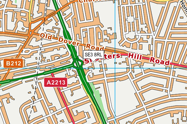 SE3 8RL map - OS VectorMap District (Ordnance Survey) SE3 8RL map - OS VectorMap District (Ordnance Survey)