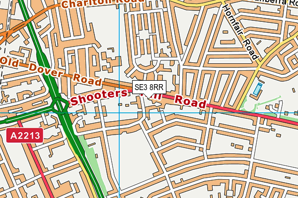 SE3 8RR map - OS VectorMap District (Ordnance Survey) SE3 8RR map - OS VectorMap District (Ordnance Survey)