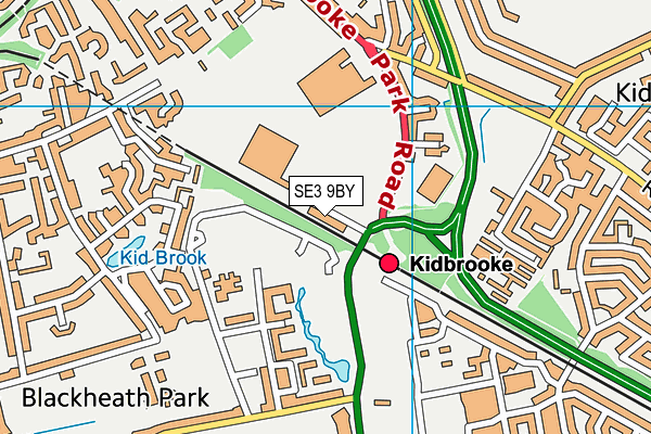 SE3 9BY map - OS VectorMap District (Ordnance Survey) SE3 9BY map - OS VectorMap District (Ordnance Survey)