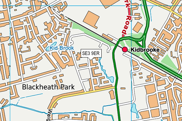 SE3 9ER map - OS VectorMap District (Ordnance Survey) SE3 9ER map - OS VectorMap District (Ordnance Survey)