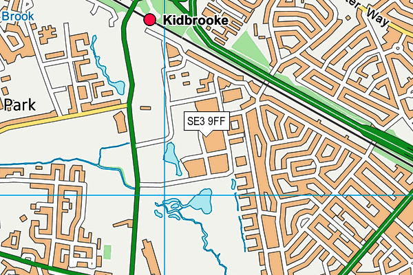 SE3 9FF map - OS VectorMap District (Ordnance Survey) SE3 9FF map - OS VectorMap District (Ordnance Survey)