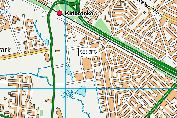 SE3 9FG map - OS VectorMap District (Ordnance Survey) SE3 9FG map - OS VectorMap District (Ordnance Survey)