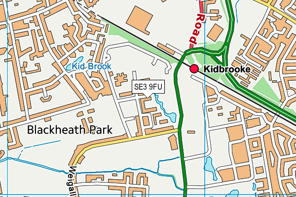 SE3 9FU map - OS VectorMap District (Ordnance Survey) SE3 9FU map - OS VectorMap District (Ordnance Survey)