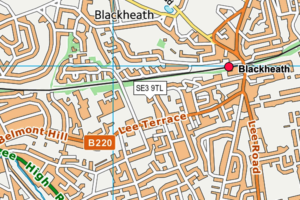 SE3 9TL map - OS VectorMap District (Ordnance Survey) SE3 9TL map - OS VectorMap District (Ordnance Survey)