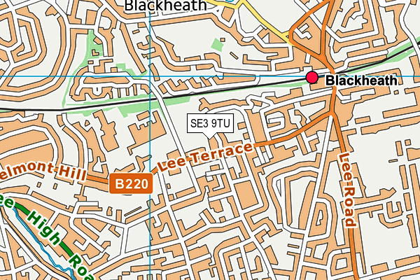 SE3 9TU map - OS VectorMap District (Ordnance Survey) SE3 9TU map - OS VectorMap District (Ordnance Survey)