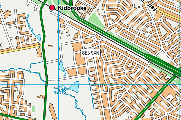 SE3 9XN map - OS VectorMap District (Ordnance Survey) SE3 9XN map - OS VectorMap District (Ordnance Survey)