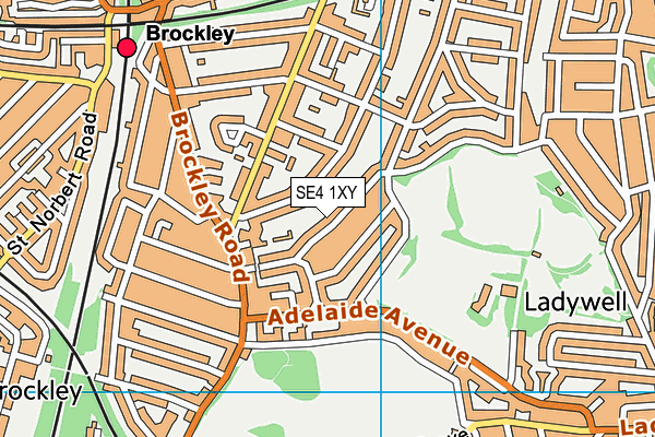 SE4 1XY map - OS VectorMap District (Ordnance Survey) SE4 1XY map - OS VectorMap District (Ordnance Survey)