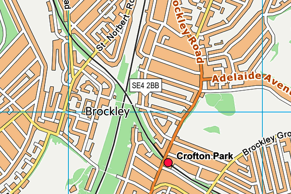 SE4 2BB map - OS VectorMap District (Ordnance Survey) SE4 2BB map - OS VectorMap District (Ordnance Survey)