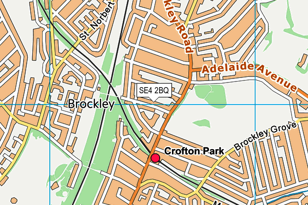 SE4 2BQ map - OS VectorMap District (Ordnance Survey) SE4 2BQ map - OS VectorMap District (Ordnance Survey)