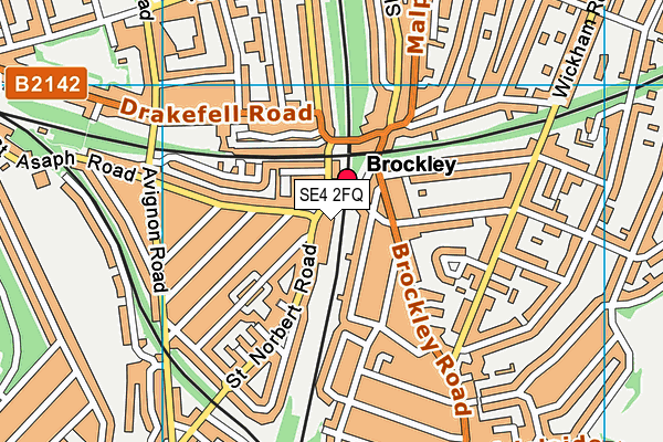 SE4 2FQ map - OS VectorMap District (Ordnance Survey) SE4 2FQ map - OS VectorMap District (Ordnance Survey)