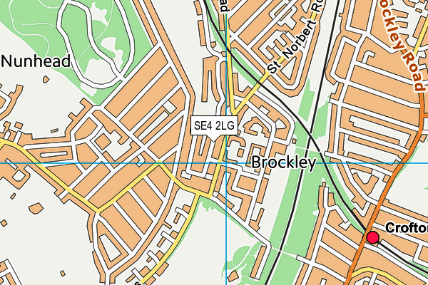 SE4 2LG map - OS VectorMap District (Ordnance Survey) SE4 2LG map - OS VectorMap District (Ordnance Survey)