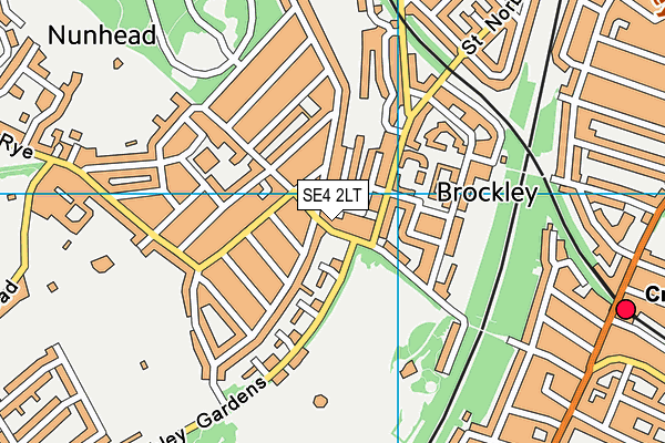 SE4 2LT map - OS VectorMap District (Ordnance Survey) SE4 2LT map - OS VectorMap District (Ordnance Survey)