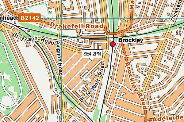 SE4 2PN map - OS VectorMap District (Ordnance Survey) SE4 2PN map - OS VectorMap District (Ordnance Survey)