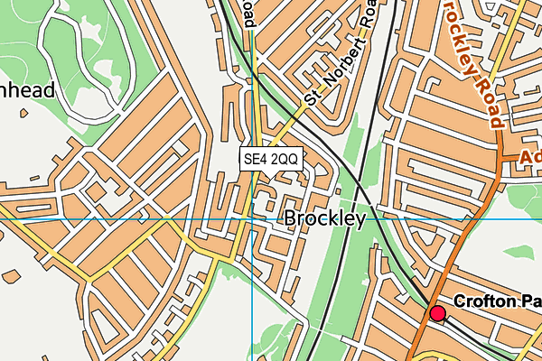 SE4 2QQ map - OS VectorMap District (Ordnance Survey) SE4 2QQ map - OS VectorMap District (Ordnance Survey)
