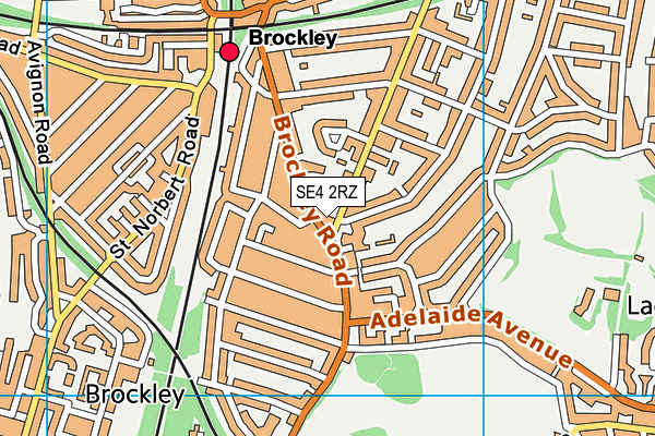 SE4 2RZ map - OS VectorMap District (Ordnance Survey) SE4 2RZ map - OS VectorMap District (Ordnance Survey)