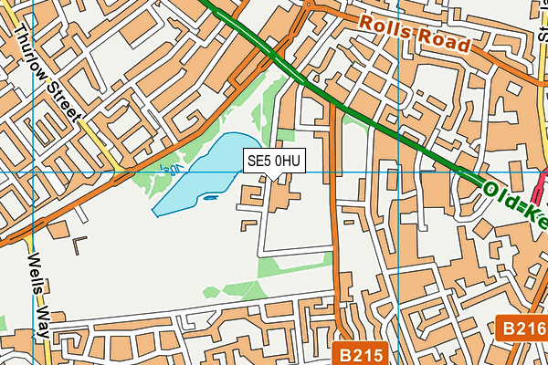 SE5 0HU map - OS VectorMap District (Ordnance Survey) SE5 0HU map - OS VectorMap District (Ordnance Survey)