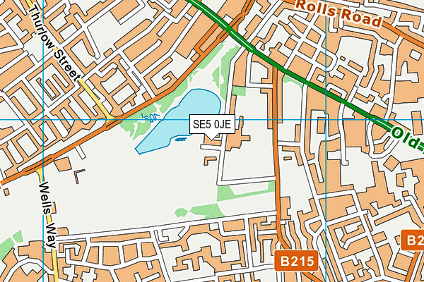 SE5 0JE map - OS VectorMap District (Ordnance Survey) SE5 0JE map - OS VectorMap District (Ordnance Survey)