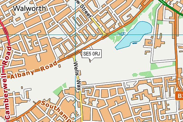 SE5 0RJ map - OS VectorMap District (Ordnance Survey) SE5 0RJ map - OS VectorMap District (Ordnance Survey)