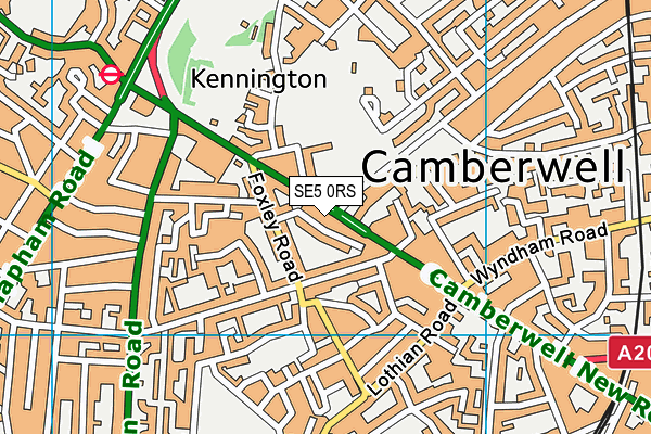 SE5 0RS map - OS VectorMap District (Ordnance Survey) SE5 0RS map - OS VectorMap District (Ordnance Survey)