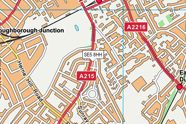 SE5 8HH map - OS VectorMap District (Ordnance Survey) SE5 8HH map - OS VectorMap District (Ordnance Survey)