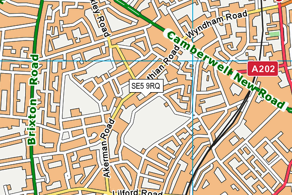 SE5 9RQ map - OS VectorMap District (Ordnance Survey) SE5 9RQ map - OS VectorMap District (Ordnance Survey)