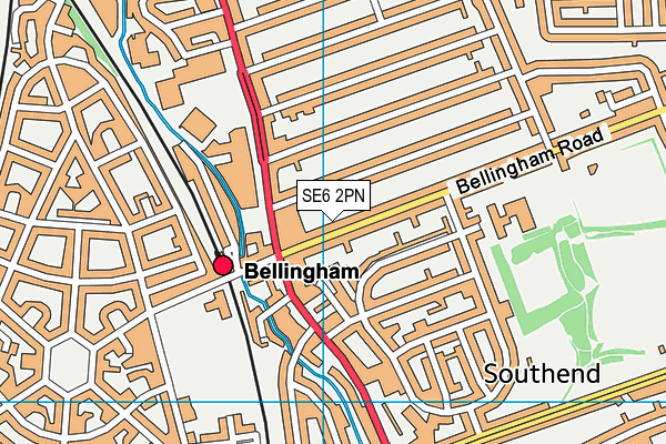 SE6 2PN map - OS VectorMap District (Ordnance Survey) SE6 2PN map - OS VectorMap District (Ordnance Survey)