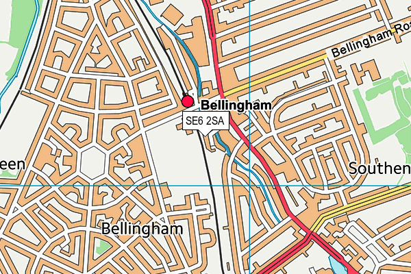 SE6 2SA map - OS VectorMap District (Ordnance Survey) SE6 2SA map - OS VectorMap District (Ordnance Survey)
