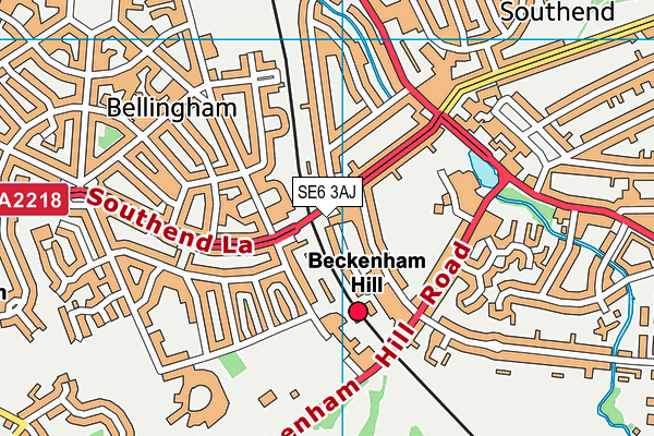 SE6 3AJ map - OS VectorMap District (Ordnance Survey) SE6 3AJ map - OS VectorMap District (Ordnance Survey)