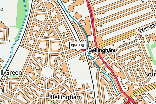 SE6 3BU map - OS VectorMap District (Ordnance Survey) SE6 3BU map - OS VectorMap District (Ordnance Survey)