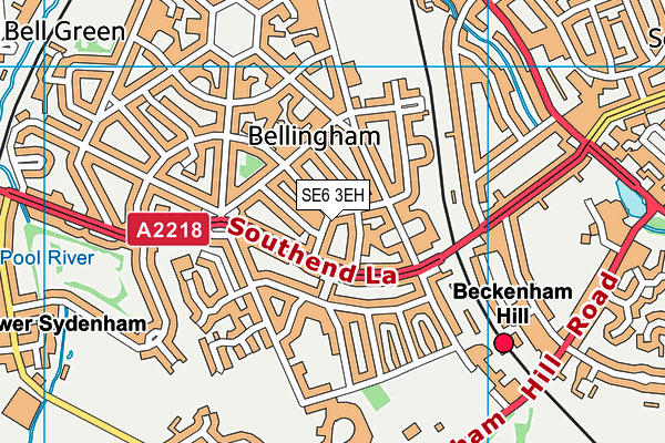 SE6 3EH map - OS VectorMap District (Ordnance Survey) SE6 3EH map - OS VectorMap District (Ordnance Survey)