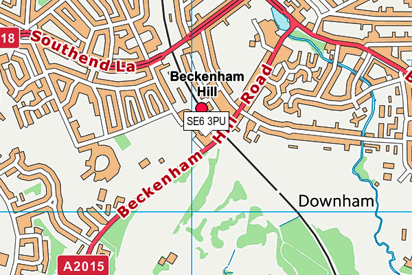 SE6 3PU map - OS VectorMap District (Ordnance Survey) SE6 3PU map - OS VectorMap District (Ordnance Survey)