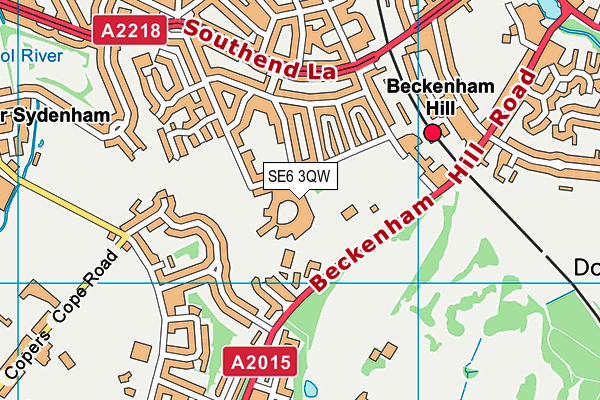 SE6 3QW map - OS VectorMap District (Ordnance Survey) SE6 3QW map - OS VectorMap District (Ordnance Survey)